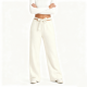 Ivory Fuzzy Wide-Leg Lounge Pants